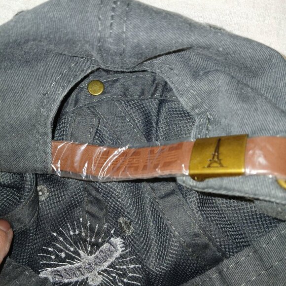 ADAMS FASHION HEADWEAR, "WILD AND FREE " EMBROIDERED GRAY CAP, NWOT - Picture 5 of 8